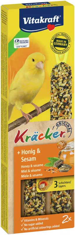 Vitakraft Kräcker® Honig/Sesam Kanarienvögel 2 Stück Heißes Angebot